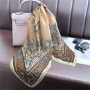 Lenço Quadrado Cetim | Macio ✦ Elegante ✦ Chique Multifuncional