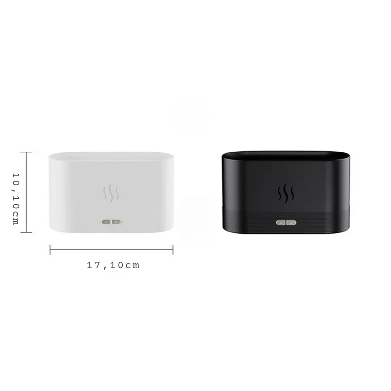 Difusor Aroma Chamas 3D | Umidificador Óleos Essenciais