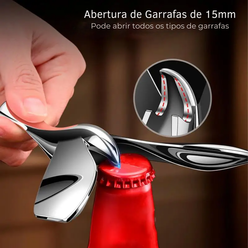 Abridor de Garrafa Passaro Voador | Equilibrio ✦ Design Sofisticado ✦ Decorativo