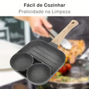Frigideira Divisorias Antiaderente | Omelete ✦ Panqueca ✦ Multifuncional