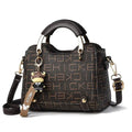 Bolsa Compacta Couro Sintetico | Design Moderno ✦ Monograma ✦ Versatil