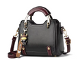 Bolsa Compacta Couro Sintetico | Design Moderno ✦ Monograma ✦ Versatil