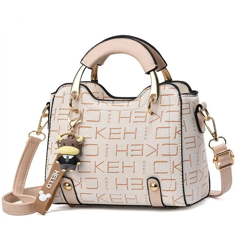Bolsa Compacta Couro Sintetico | Design Moderno ✦ Monograma ✦ Versatil