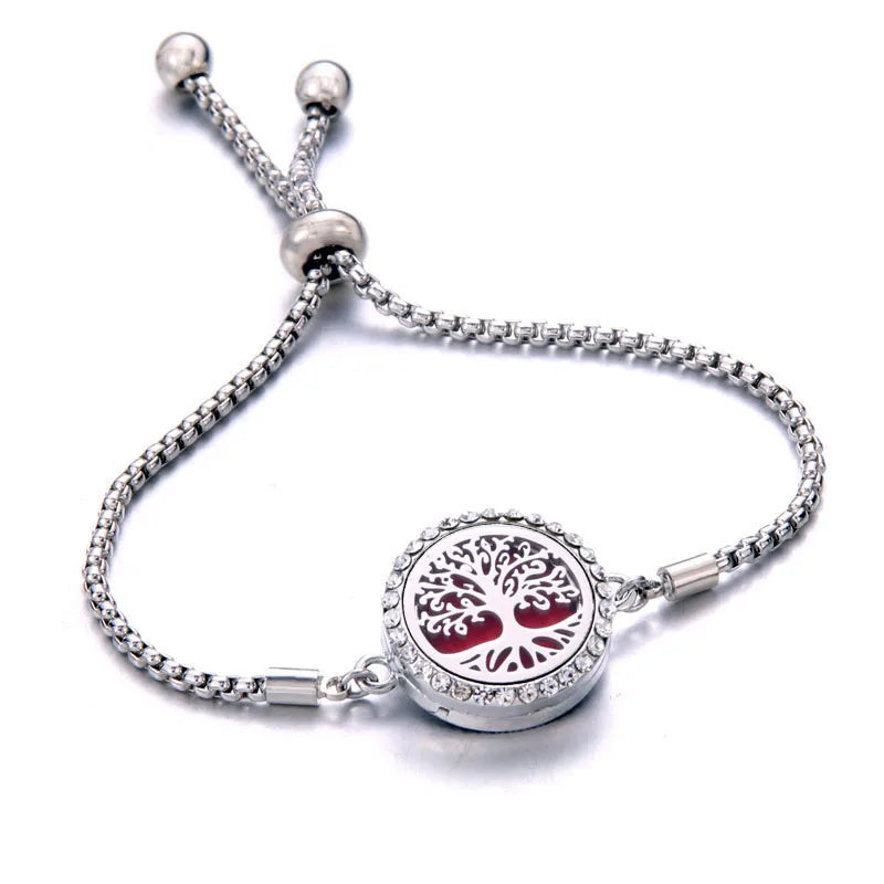 Pulseira Ajustável Difusora | Aço Inox ✦ Aromaterapia [Vários Modelos]