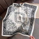 Lenço Quadrado Cetim | Macio ✦ Elegante ✦ Chique Multifuncional