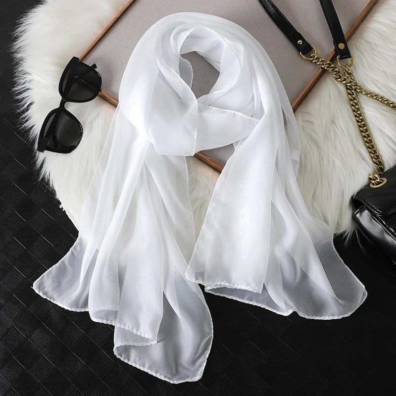 Lenço Chiffon Echarpe | Proteção Solar ✦ Versatilidade ✦ Elegancia