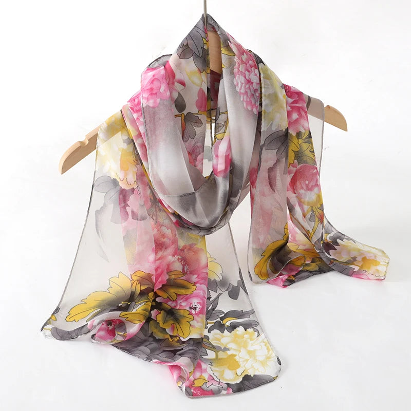 Lenço Chiffon Echarpe | Proteção Solar ✦ Versatilidade ✦ Elegancia