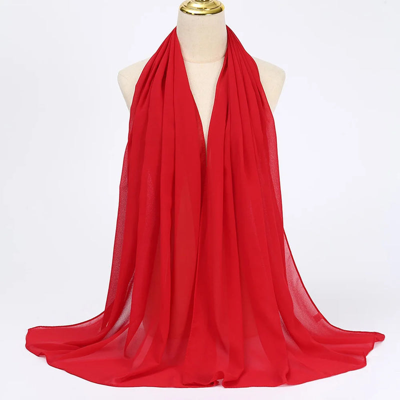 Lenço Chiffon Echarpe | Inumeras Cores ✦ Versatilidade ✦ Elegancia
