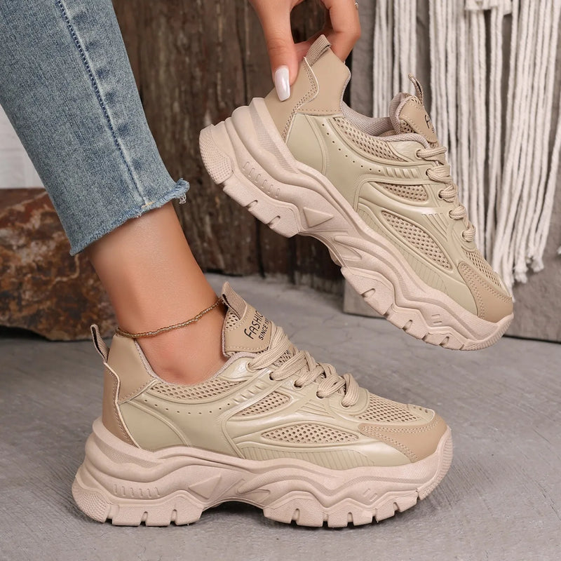 Tenis Plataforma Chunky | Respirável e Confortável