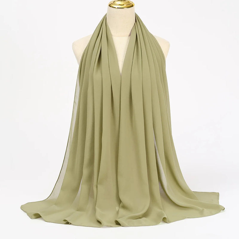 Lenço Chiffon Echarpe | Inumeras Cores ✦ Versatilidade ✦ Elegancia