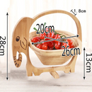 Tábua e Cesto de Bambu | Fruteira ✦ Dobravel ✦ Multifuncional