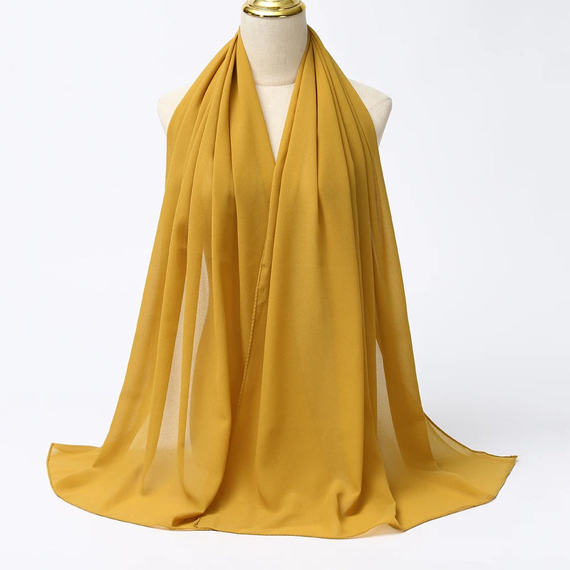 Lenço Chiffon Echarpe | Inumeras Cores ✦ Versatilidade ✦ Elegancia