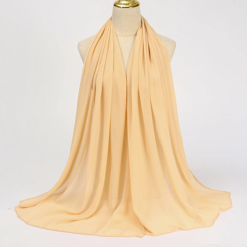 Lenço Chiffon Echarpe | Inumeras Cores ✦ Versatilidade ✦ Elegancia