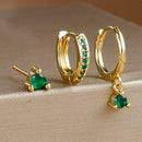 By Essenza Conjunto Brinco Trio Moderno | Banhados Ouro 18K [Vários Modelos]