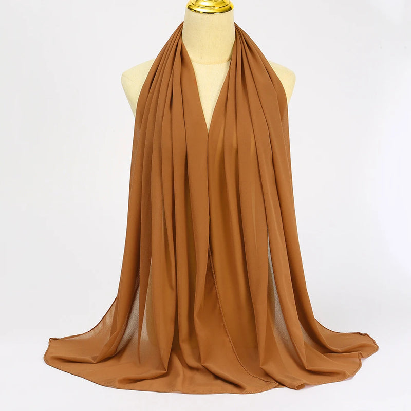 Lenço Chiffon Echarpe | Inumeras Cores ✦ Versatilidade ✦ Elegancia