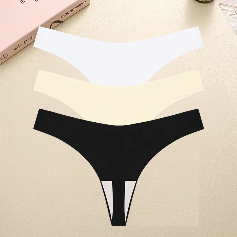 Kit 3 Calcinhas Fio Dental Sem Costura | Conforto ✦ Invisível ✦ Fashion