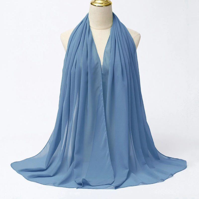 Lenço Chiffon Echarpe | Inumeras Cores ✦ Versatilidade ✦ Elegancia