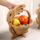 Tábua e Cesto de Bambu | Fruteira ✦ Dobravel ✦ Multifuncional