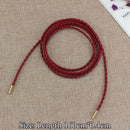 Cinto Cordão de Couro Longo | Detalhe Sofisticado [Blusas ✦ Saias ✦ Casacos]