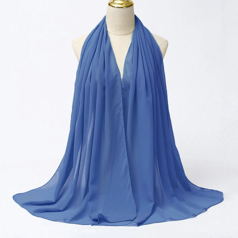 Lenço Chiffon Echarpe | Inumeras Cores ✦ Versatilidade ✦ Elegancia