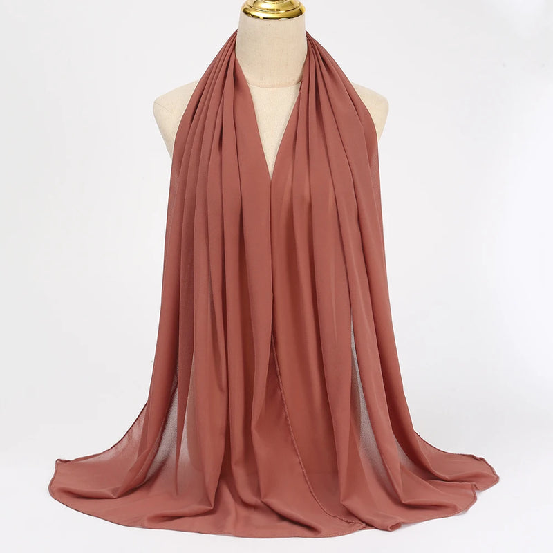 Lenço Chiffon Echarpe | Inumeras Cores ✦ Versatilidade ✦ Elegancia