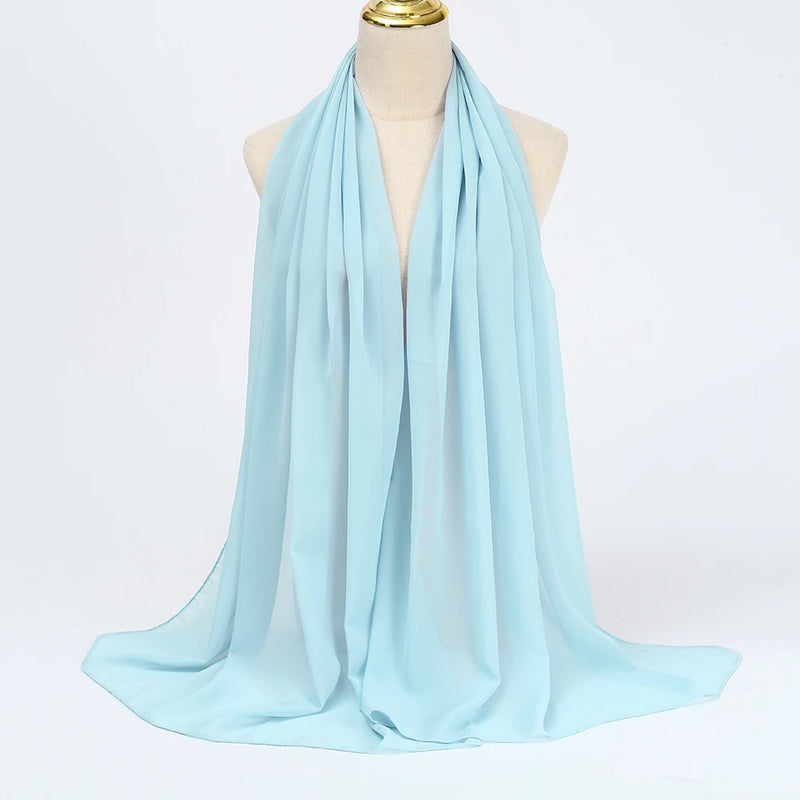 Lenço Chiffon Echarpe | Inumeras Cores ✦ Versatilidade ✦ Elegancia