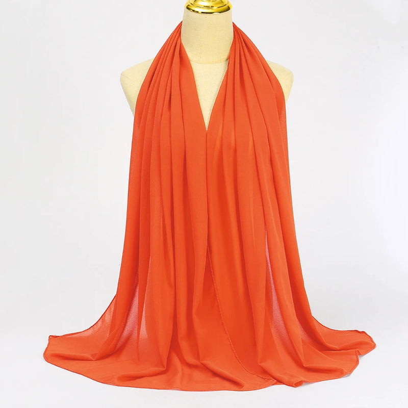 Lenço Chiffon Echarpe | Inumeras Cores ✦ Versatilidade ✦ Elegancia