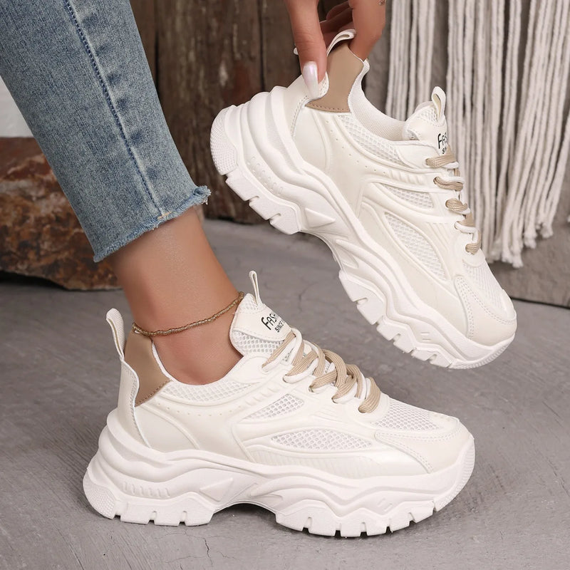 Tenis Plataforma Chunky | Respirável e Confortável