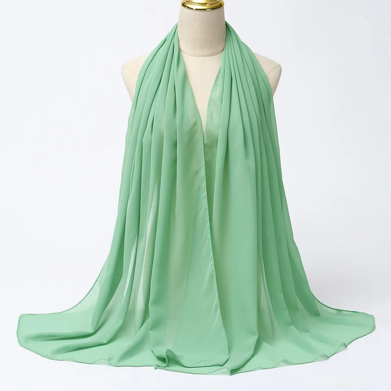Lenço Chiffon Echarpe | Inumeras Cores ✦ Versatilidade ✦ Elegancia