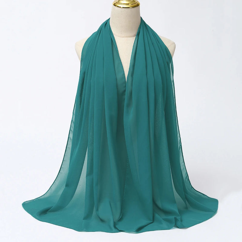 Lenço Chiffon Echarpe | Inumeras Cores ✦ Versatilidade ✦ Elegancia