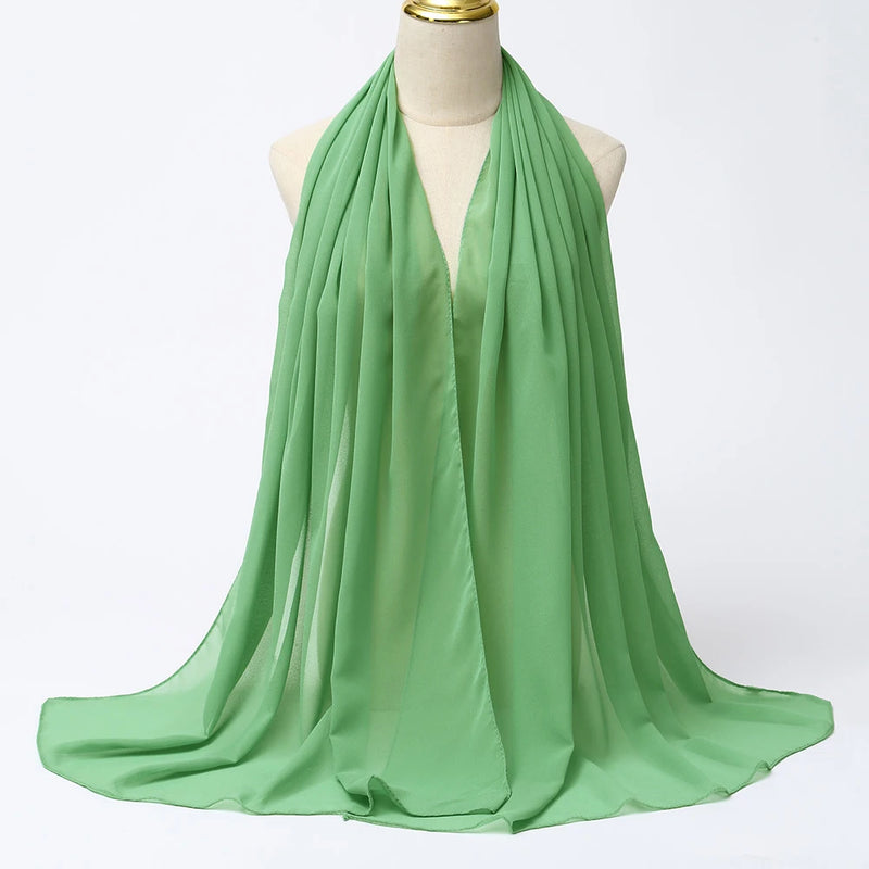 Lenço Chiffon Echarpe | Inumeras Cores ✦ Versatilidade ✦ Elegancia