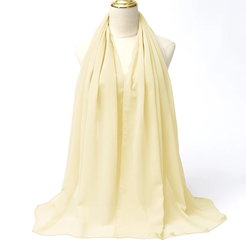 Lenço Chiffon Echarpe | Inumeras Cores ✦ Versatilidade ✦ Elegancia