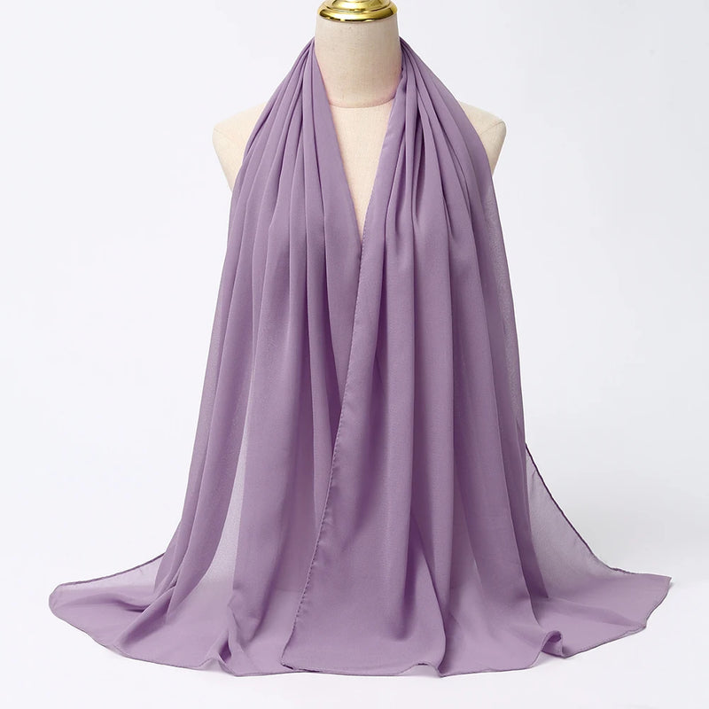 Lenço Chiffon Echarpe | Inumeras Cores ✦ Versatilidade ✦ Elegancia