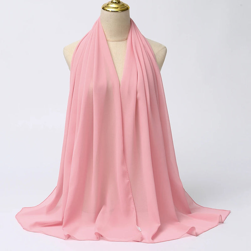Lenço Chiffon Echarpe | Inumeras Cores ✦ Versatilidade ✦ Elegancia