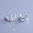 Anel Prata 925 Geométrico Ajustável | Minimalista [Vários Modelos]