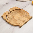 Tábua e Cesto de Bambu | Fruteira ✦ Dobravel ✦ Multifuncional