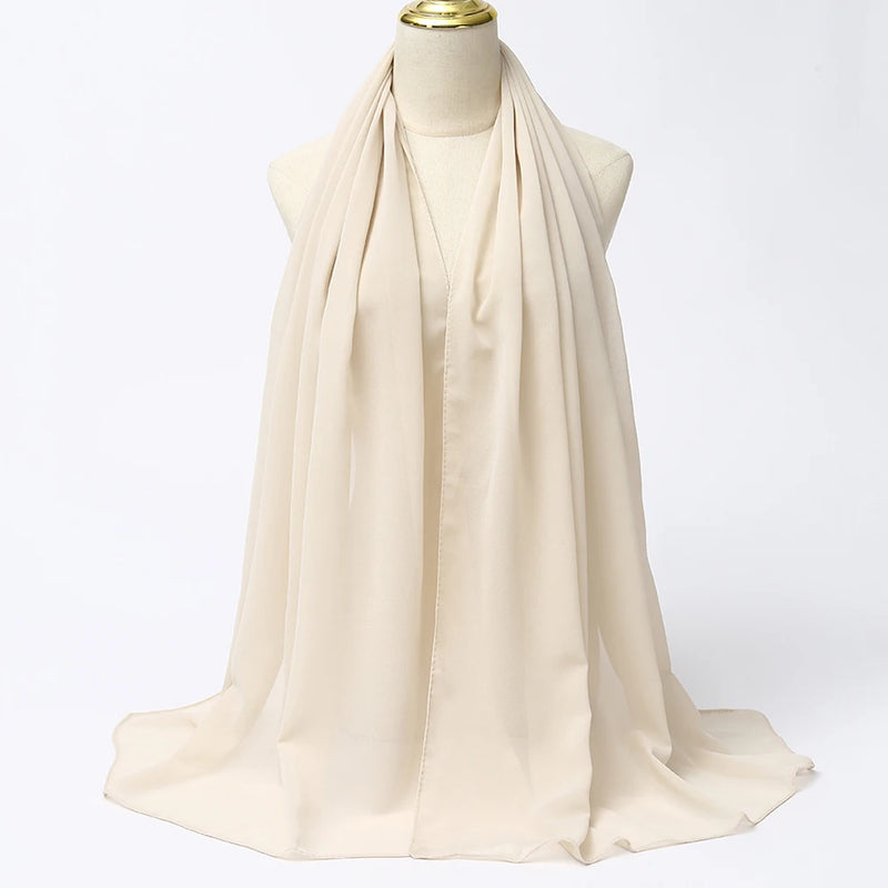 Lenço Chiffon Echarpe | Inumeras Cores ✦ Versatilidade ✦ Elegancia