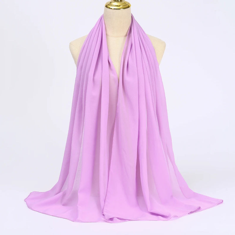 Lenço Chiffon Echarpe | Inumeras Cores ✦ Versatilidade ✦ Elegancia