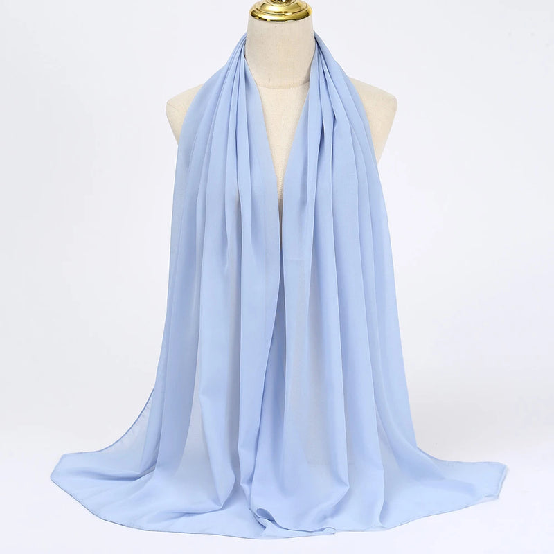 Lenço Chiffon Echarpe | Inumeras Cores ✦ Versatilidade ✦ Elegancia
