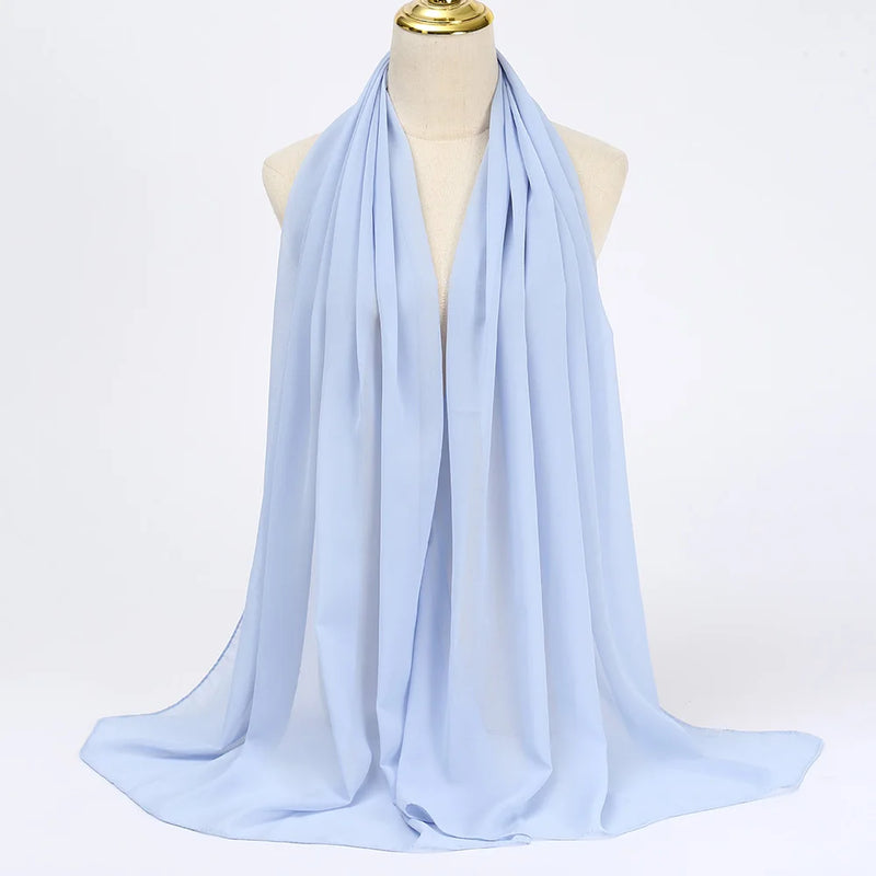 Lenço Chiffon Echarpe | Inumeras Cores ✦ Versatilidade ✦ Elegancia