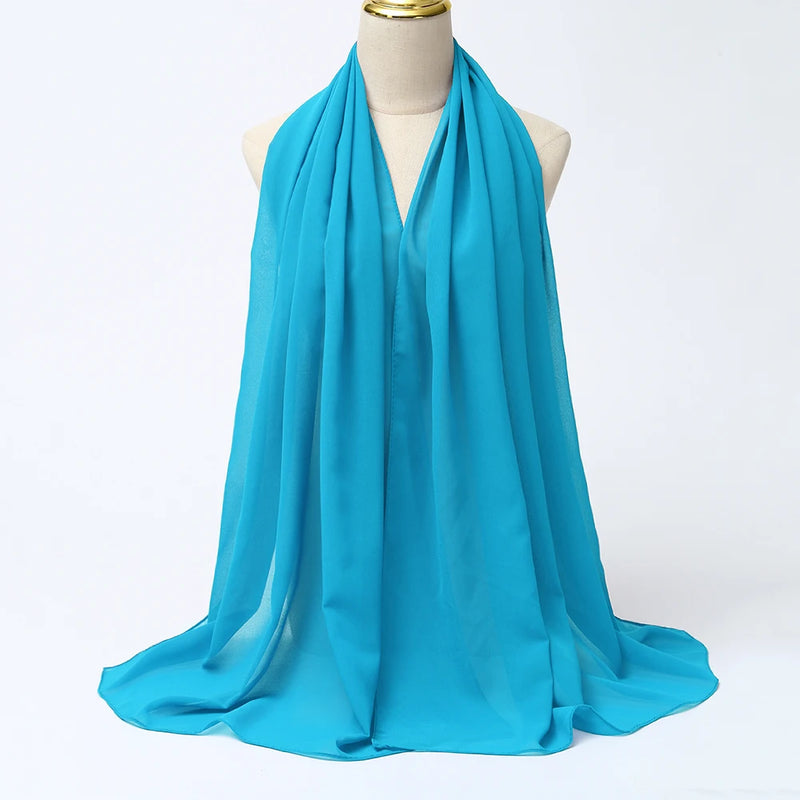 Lenço Chiffon Echarpe | Inumeras Cores ✦ Versatilidade ✦ Elegancia