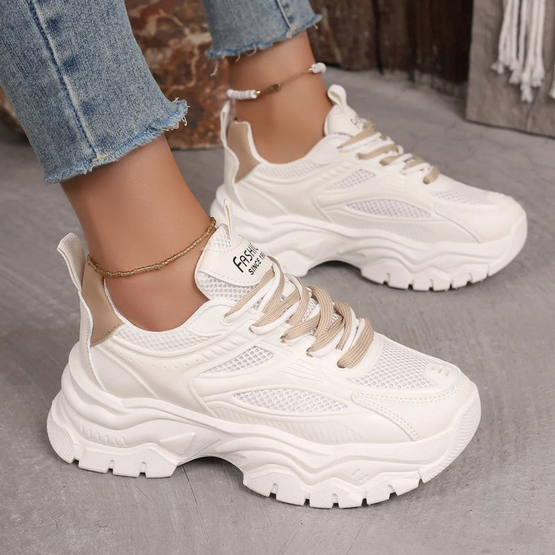Tenis Plataforma Chunky | Respirável e Confortável