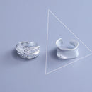 Anel Prata 925 Geométrico Ajustável | Minimalista [Vários Modelos]