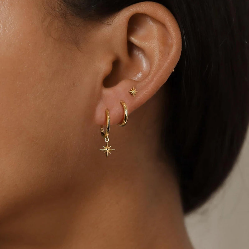 By Essenza Conjunto Brinco Trio Moderno | Banhados Ouro 18K [Vários Modelos]