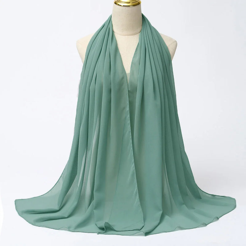 Lenço Chiffon Echarpe | Inumeras Cores ✦ Versatilidade ✦ Elegancia