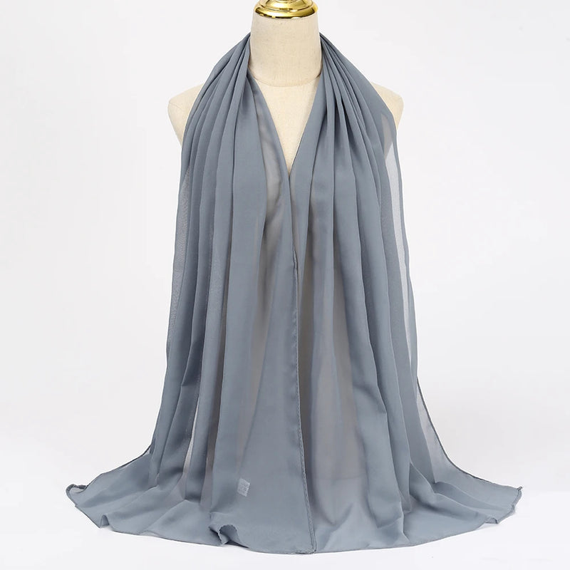 Lenço Chiffon Echarpe | Inumeras Cores ✦ Versatilidade ✦ Elegancia