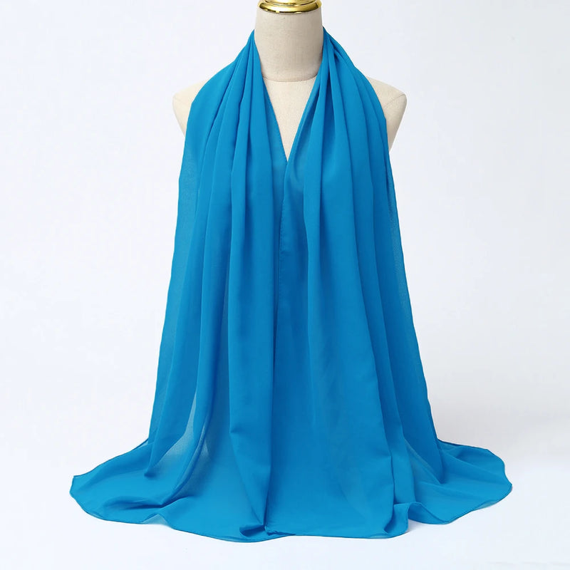 Lenço Chiffon Echarpe | Inumeras Cores ✦ Versatilidade ✦ Elegancia