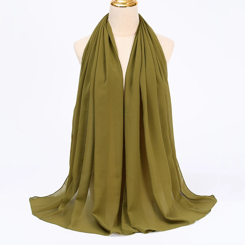 Lenço Chiffon Echarpe | Inumeras Cores ✦ Versatilidade ✦ Elegancia
