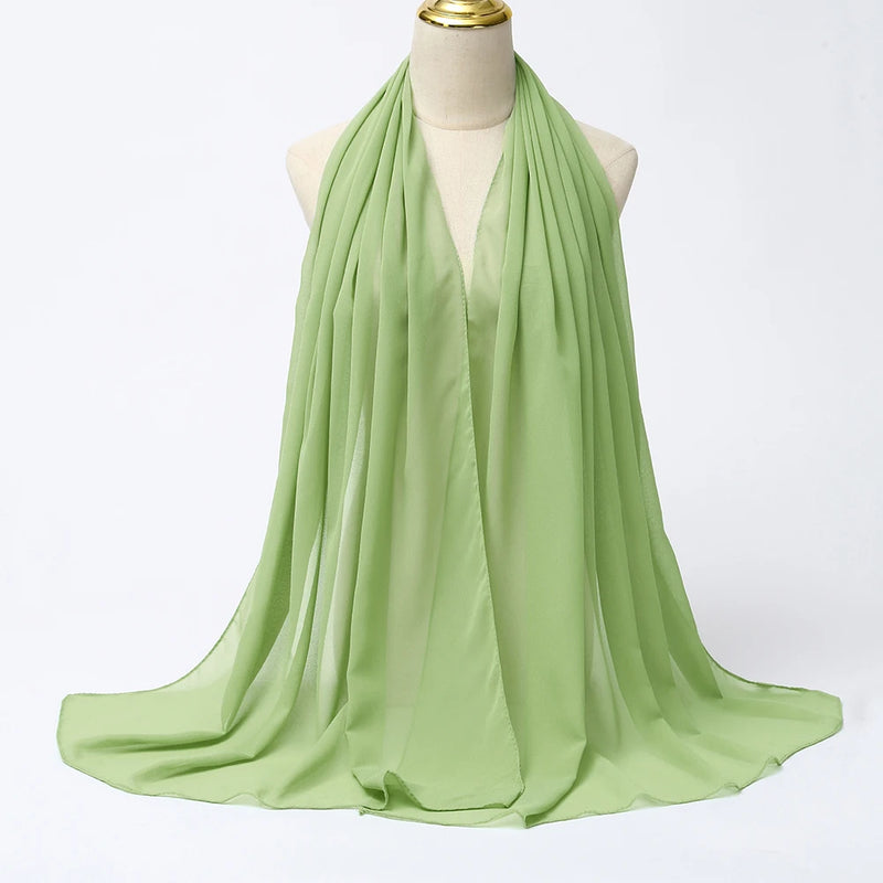 Lenço Chiffon Echarpe | Inumeras Cores ✦ Versatilidade ✦ Elegancia