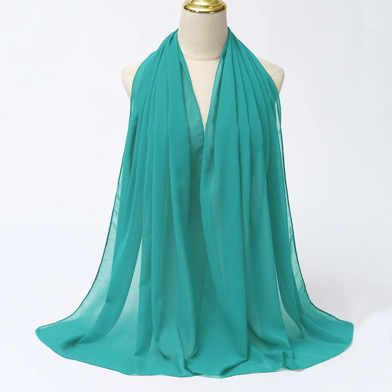 Lenço Chiffon Echarpe | Inumeras Cores ✦ Versatilidade ✦ Elegancia